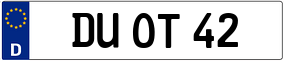 Truck License Plate